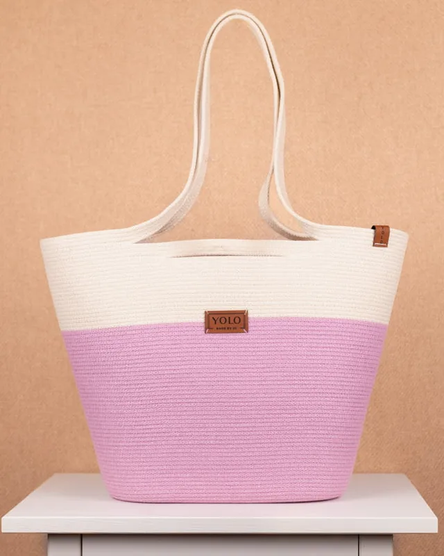 Paula Duo Brudny róż i ecru — YOLO Bags by JO