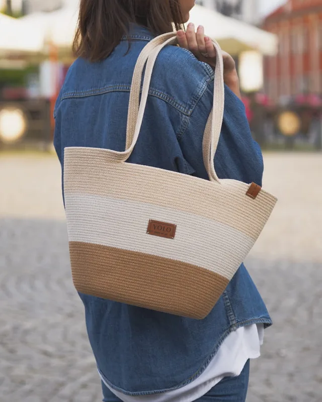 Torba Paula Beżowe trio midi — YOLO Bags by JO