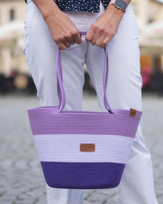 Torba Paula fiolety trio midi — YOLO Bags by JO