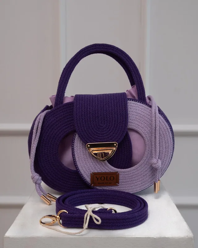 Olga Duo Bakłażan i lawenda — YOLO Bags by JO