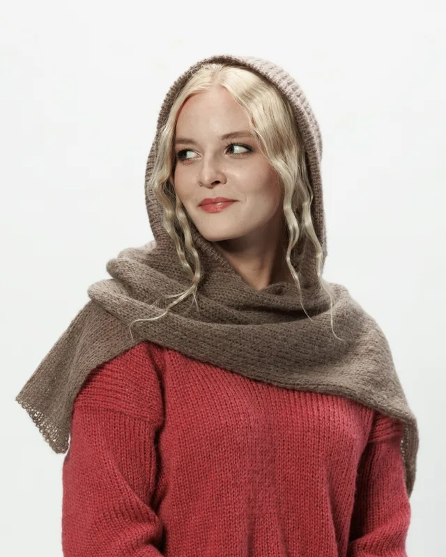 Alpaka kaptur Eliza brązowy — You by Tokarska