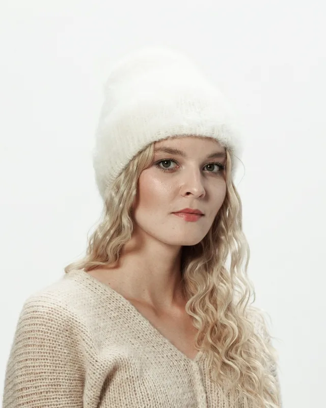 Alpaka czapka Sylwia biały — You by Tokarska