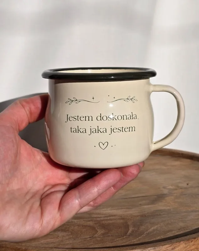Kubek Emaliowany ◦ Dobre Słowo – „Doskonała” — ZACHWYT