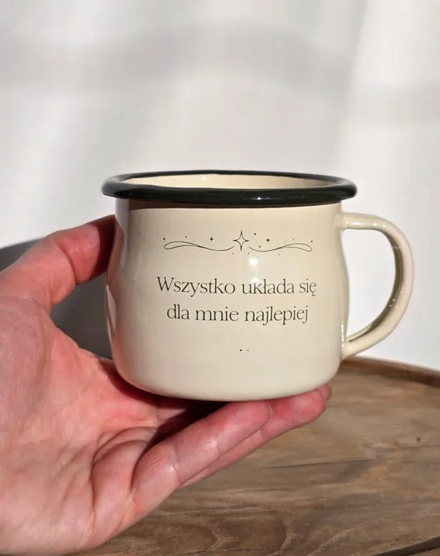 Kubek Emaliowany ◦ Dobre Słowo – „Najlepiej” — ZACHWYT