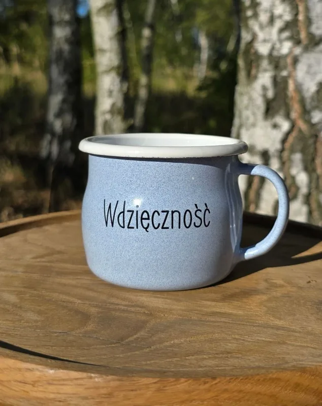 Kubek Emaliowany „ Wdzięczność ” — ZACHWYT